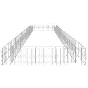 vidaXL Gabion Raised Bed Galvanised Steel 500x100x20 cm