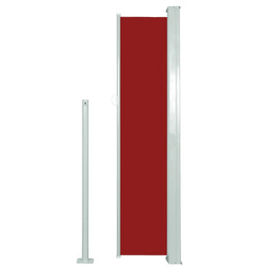 vidaXL Patio Retractable Side Awning 140x300 cm Red