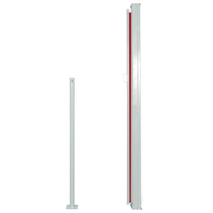 vidaXL Patio Retractable Side Awning 160x300 cm Red