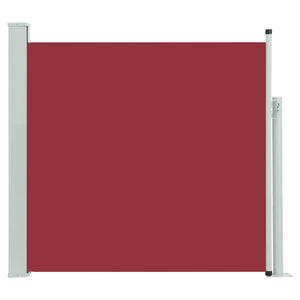 vidaXL Patio Retractable Side Awning 170x300 cm Red