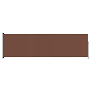 vidaXL Patio Retractable Side Awning 180x600 cm Brown