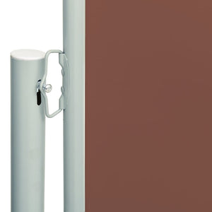 vidaXL Patio Retractable Side Awning 180x600 cm Brown