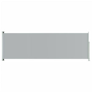 vidaXL Patio Retractable Side Awning 200x600 cm Grey