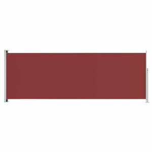 vidaXL Patio Retractable Side Awning 220x600 cm Red