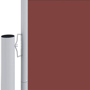 vidaXL Retractable Side Awning Brown 140x1000 cm