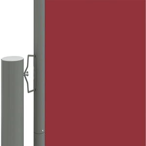 vidaXL Retractable Side Awning Red 140x1000 cm