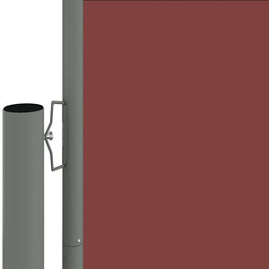 vidaXL Retractable Side Awning Brown 117x1200 cm