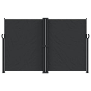 vidaXL Retractable Side Awning Black 160x1200 cm