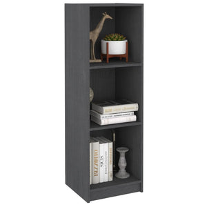 vidaXL Book Cabinet/Room Divider Grey 36x33x110 cm Solid Pinewood