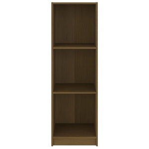 vidaXL Book Cabinet/Room Divider Honey Brown Solid Pinewood