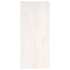 vidaXL Book Cabinet White 104x33x76 cm Solid Pinewood