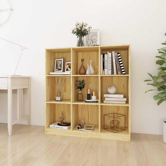 vidaXL Book Cabinet/Room Divider 104x33.5x110 cm Solid Pinewood