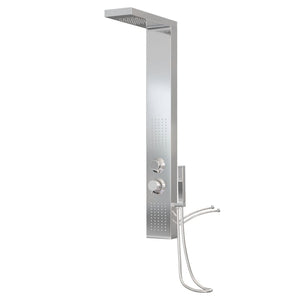 vidaXL Shower Panel System Stainless Steel Square