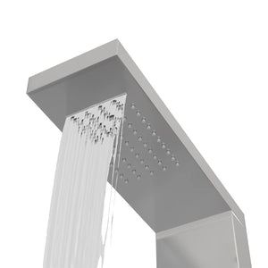 vidaXL Shower Panel System Stainless Steel Square