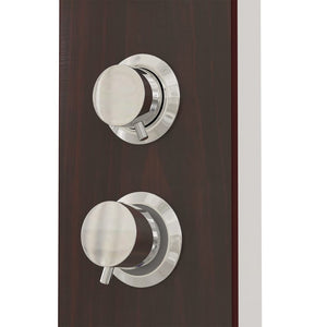 vidaXL Shower Panel System Glass Brown