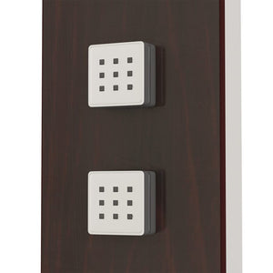 vidaXL Shower Panel System Glass Brown