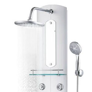 vidaXL Shower Panel Unit 25x43x110 cm Silver