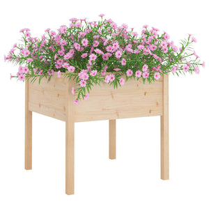 vidaXL Garden Planters 2 pcs 70x70x70 cm Solid Pinewood