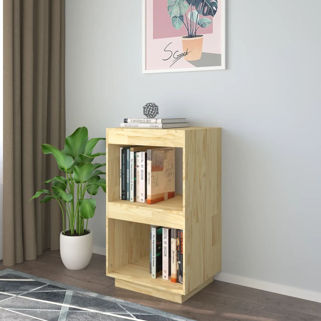 vidaXL Book Cabinet 40x35x71 cm Solid Pinewood