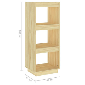 vidaXL Book Cabinet/Room Divider 40x35x103 cm Solid Pinewood