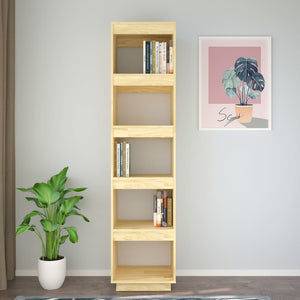 vidaXL Book Cabinet/Room Divider 40x35x167 cm Solid Pinewood