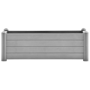 vidaXL Garden Raised Bed PP Stone Grey 100x43x35 cm