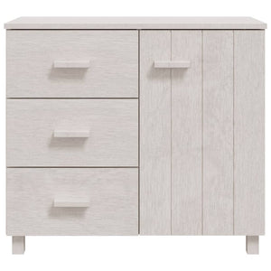 vidaXL Sideboard HAMAR White 90x40x80 cm Solid Pinewood