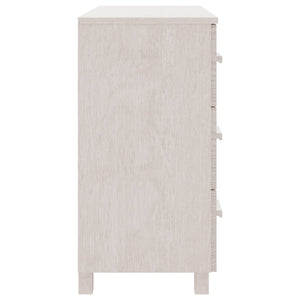 vidaXL Sideboard HAMAR White 90x40x80 cm Solid Pinewood