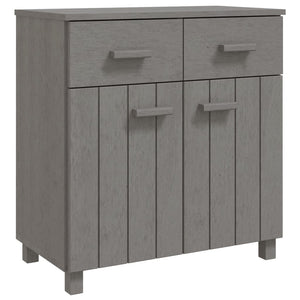 vidaXL Sideboard HAMAR Light Grey 79x40x80 cm Solid Wood Pine