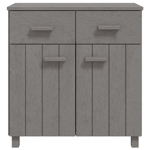 vidaXL Sideboard HAMAR Light Grey 79x40x80 cm Solid Wood Pine