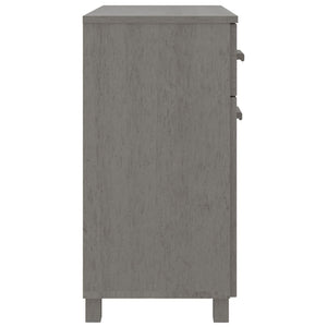 vidaXL Sideboard HAMAR Light Grey 79x40x80 cm Solid Wood Pine