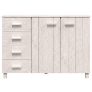 vidaXL Sideboard HAMAR White 113x40x80 cm Solid Wood Pine