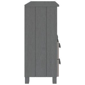 vidaXL Sideboard HAMAR Dark Grey 85x35x80 cm Solid Wood Pine