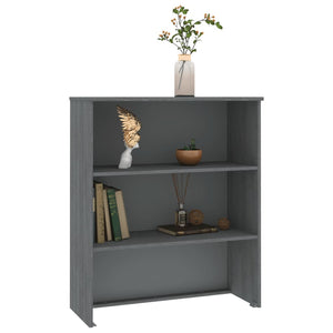 vidaXL Top for Highboard HAMAR Dark Grey 85x35x100cm Solid Wood Pine