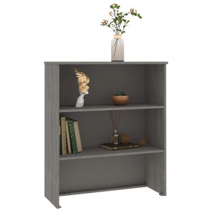 vidaXL Top for Highboard HAMAR Light Grey 85x35x100cm Solid Wood Pine