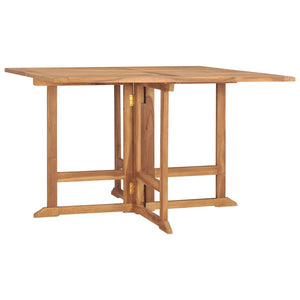 vidaXL 5 Piece Folding Outdoor Dining Set Solid Wood Teak