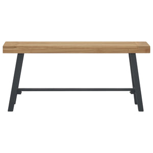 vidaXL Bench 110 cm Solid Wood Teak