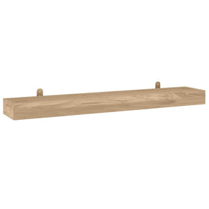 vidaXL Wall Shelves 2 pcs 110x15x4 cm Solid Wood Teak