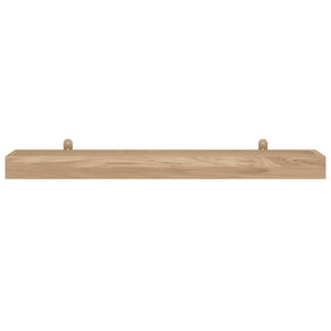 vidaXL Wall Shelves 2 pcs 110x15x4 cm Solid Wood Teak