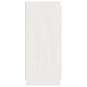 vidaXL Side Cabinets 3 pcs White Solid Pinewood