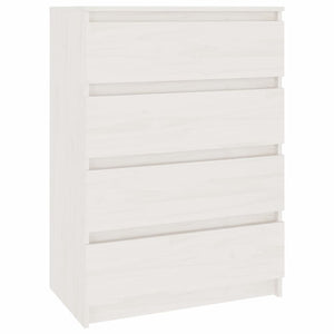 vidaXL Side Cabinets 3 pcs White Solid Pinewood