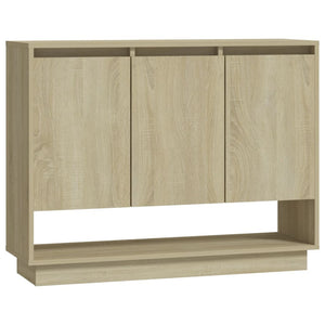 vidaXL Sideboard Sonoma Oak 97x31x75 cm Engineered Wood