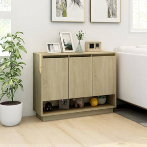 vidaXL Sideboard Sonoma Oak 97x31x75 cm Engineered Wood