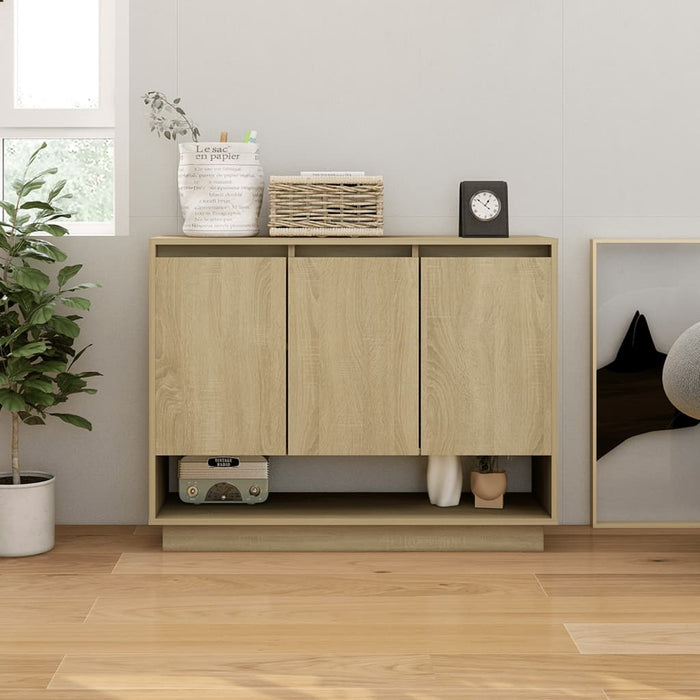 vidaXL Sideboard Sonoma Oak 97x31x75 cm Engineered Wood