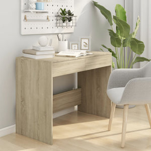 vidaXL Desk Sonoma Oak 101x50x76.5 cm Engineered Wood