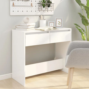 vidaXL Console Table White 89x41x76.5 cm Steel