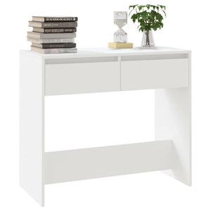 vidaXL Console Table White 89x41x76.5 cm Steel