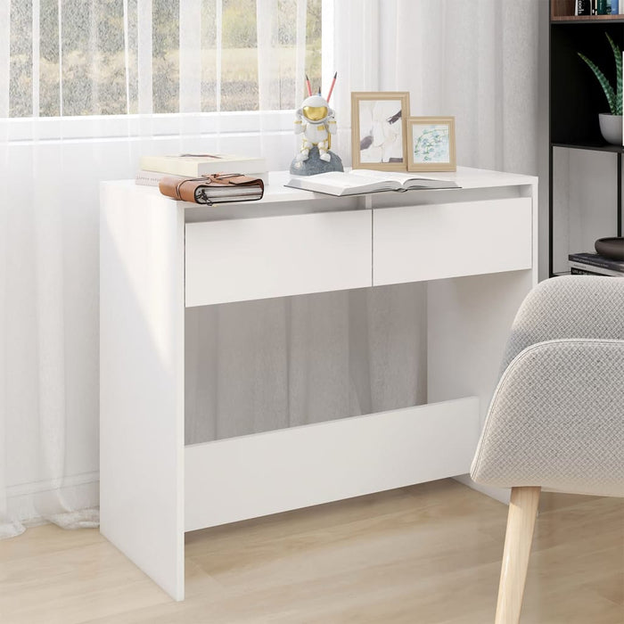 vidaXL Console Table White 89x41x76.5 cm Steel