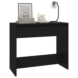 vidaXL Console Table Black 89x41x76.5 cm Steel