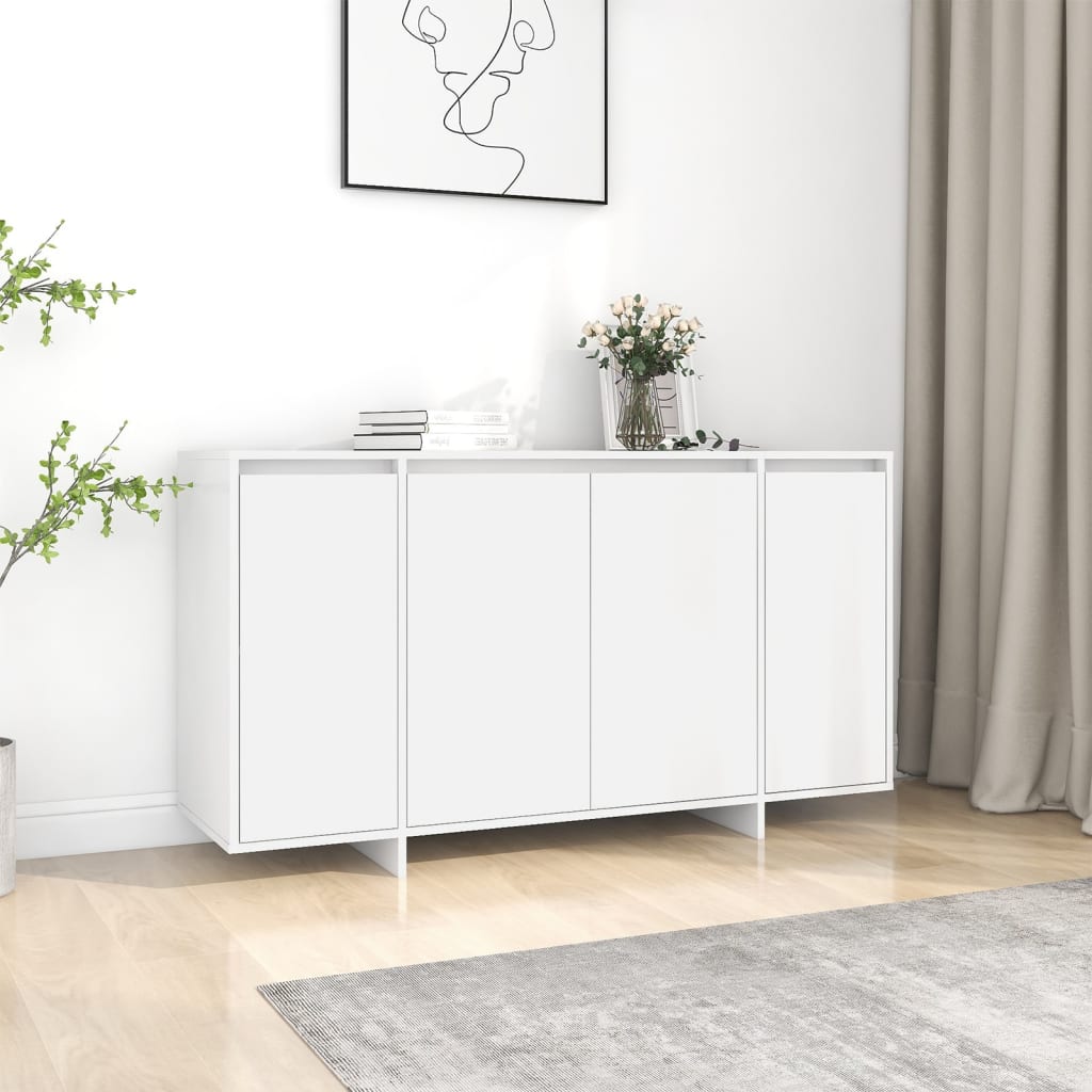 vidaXL Sideboard White 135x41x75 cm Engineered Wood